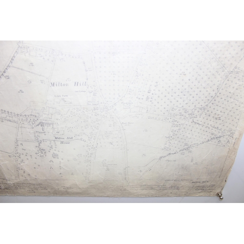 535 - Local interest - 5 maps, 4 on fabric style paper from the 1930s and one other, largest approx 102cm ... 