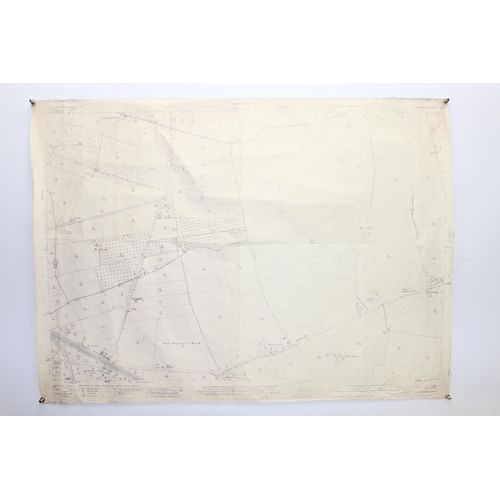 535 - Local interest - 5 maps, 4 on fabric style paper from the 1930s and one other, largest approx 102cm ... 