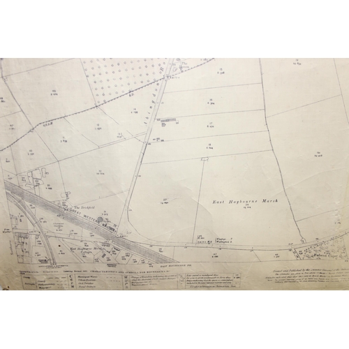 535 - Local interest - 5 maps, 4 on fabric style paper from the 1930s and one other, largest approx 102cm ... 