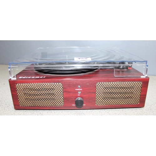 756 - Udreamer Bluetooth and USB connect record player with built in speakers