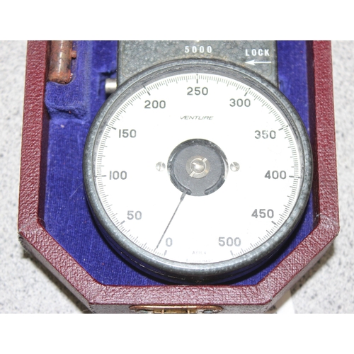 806 - Vintage analogue hand-held tachometer by Venture in original case