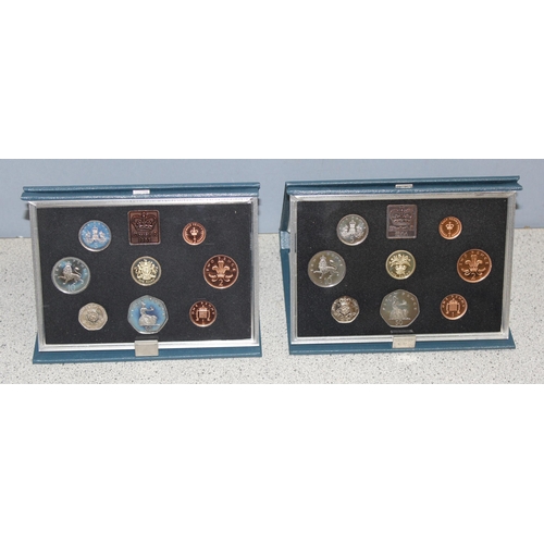 1210 - Great Britain & Northern Ireland proof coinage sets, 6 assorted proof coin sets in folders, 1983-198... 