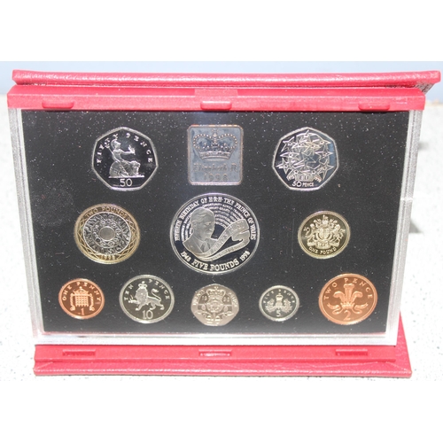 1212 - Great Britain & Northern Ireland proof coinage sets, 6 assorted proof coin sets in folders, 1994-199... 