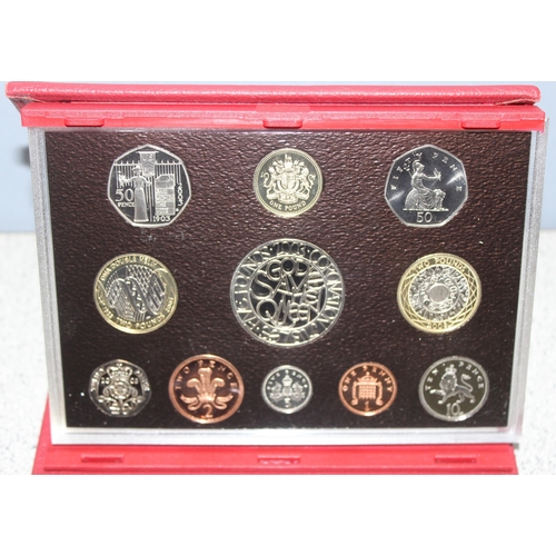 1214 - Great Britain & Northern Ireland proof coinage sets, 2 proof coin sets in folders, 2002 & 2003, with... 