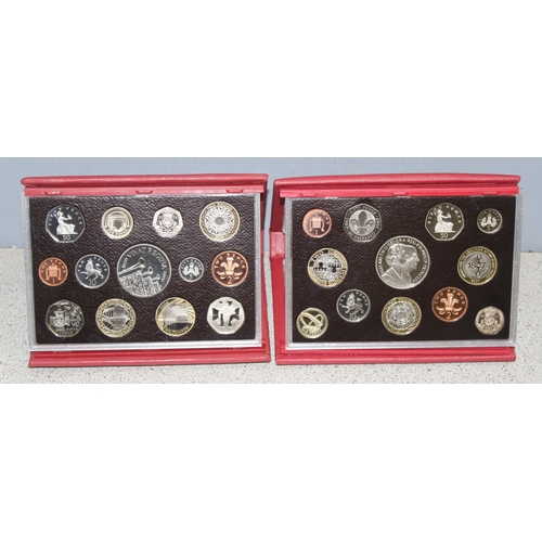 1216 - Great Britain & Northern Ireland proof coinage sets, 2 proof coin sets in folders, 2006 & 2007, with... 