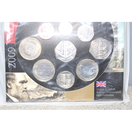 1222 - Great Britain & Northern Ireland Royal Mint coins - 2009 United Kingdom brilliant uncirculated coin ... 