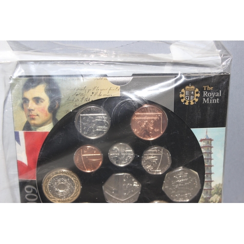 1223 - Great Britain & Northern Ireland Royal Mint coins - 2009 United Kingdom brilliant uncirculated coin ... 