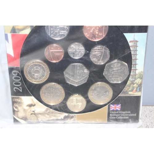 1223 - Great Britain & Northern Ireland Royal Mint coins - 2009 United Kingdom brilliant uncirculated coin ... 