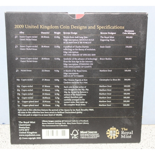 1224 - Great Britain & Northern Ireland Royal Mint coins - 2009 United Kingdom brilliant uncirculated coin ... 