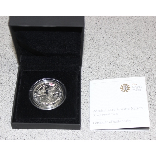 1226 - Great Britain & Northern Ireland Royal Mint silver proof coins - 2009 Admiral Lord Horatio Nelson RN... 