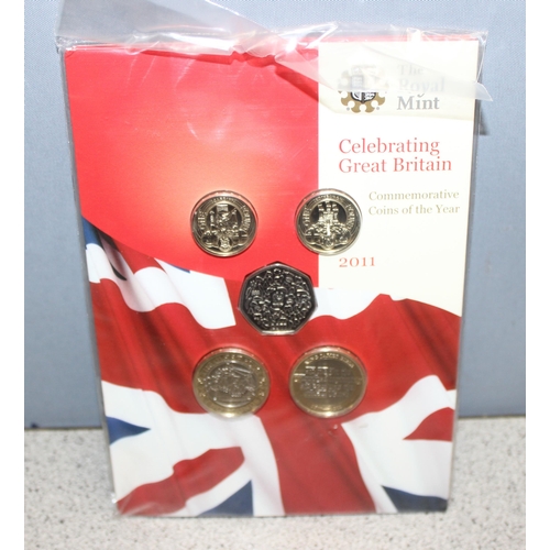 1231 - Great Britain & Northern Ireland Royal Mint brilliant uncirculated coins - 2010 & 2011 United Kingdo... 