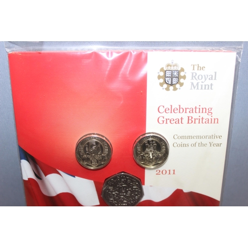 1232 - Great Britain & Northern Ireland Royal Mint brilliant uncirculated coins - 2010 & 2011 United Kingdo... 