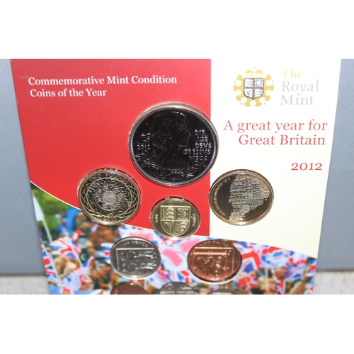 1234 - Great Britain & Northern Ireland Royal Mint proof coins - 2012 United Kingdom proof coin collection ... 