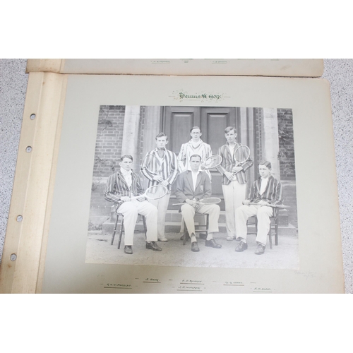 519 - Large qty of 1930s/1940s black and white photographs of Oxford University students and sports teams,... 