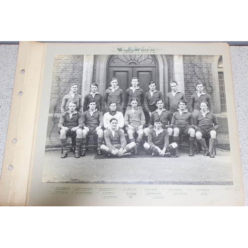 519 - Large qty of 1930s/1940s black and white photographs of Oxford University students and sports teams,... 