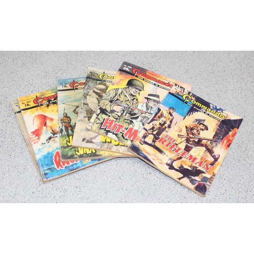 520 - Large qty of mostly childrens annuals, comics and other hardback books to include Commando, Beano, D... 