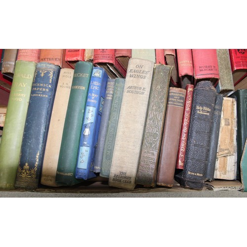 521 - Large collection of books to include antique and later leather bound examples