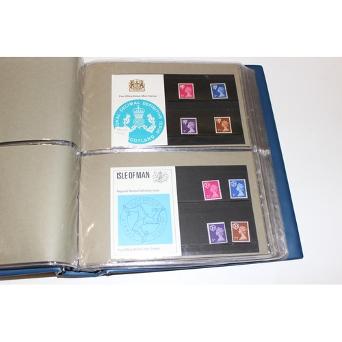 525 - Stamps - Qty of GB Presentation Pack stamps and collectors packs, 1970's and 1980's, in blue albums,... 