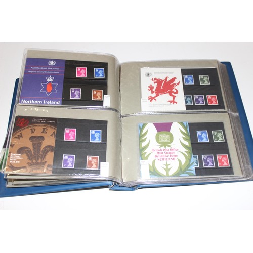 525 - Stamps - Qty of GB Presentation Pack stamps and collectors packs, 1970's and 1980's, in blue albums,... 