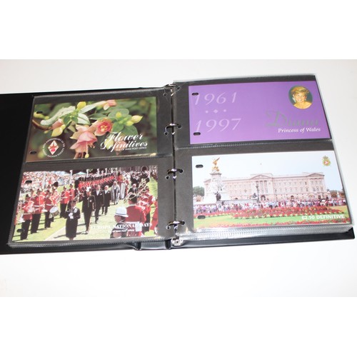 528 - Stamps - Isle of Man albums of presentation packs, 1991-1999, in red Stanley Gibbons albums, 111 pac... 