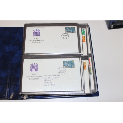 529 - Stamps - Great Britain First Day Covers in 4 blue Stanley Gibbons albums 1969-70 & 1971-1973, volume... 