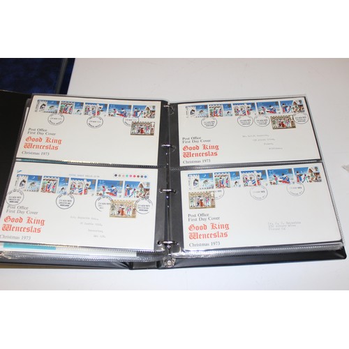 529 - Stamps - Great Britain First Day Covers in 4 blue Stanley Gibbons albums 1969-70 & 1971-1973, volume... 