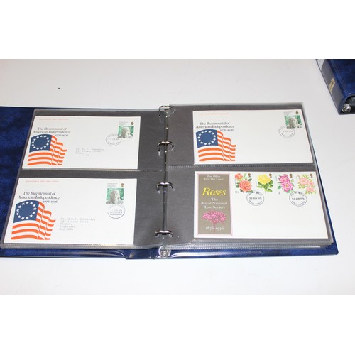 529 - Stamps - Great Britain First Day Covers in 4 blue Stanley Gibbons albums 1969-70 & 1971-1973, volume... 