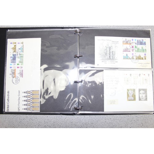 529 - Stamps - Great Britain First Day Covers in 4 blue Stanley Gibbons albums 1969-70 & 1971-1973, volume... 