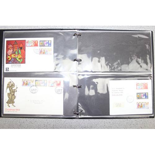 529 - Stamps - Great Britain First Day Covers in 4 blue Stanley Gibbons albums 1969-70 & 1971-1973, volume... 