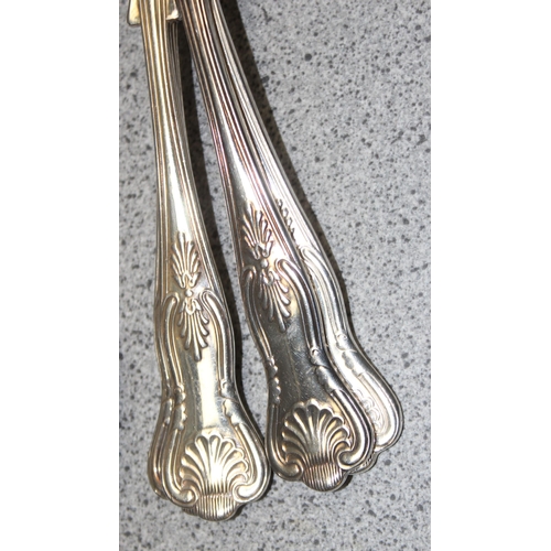 1099E - Qty of silver plated King's Pattern cutlery by Roberts & Dore Ltd, approx 3.7kg gross (65 pieces)