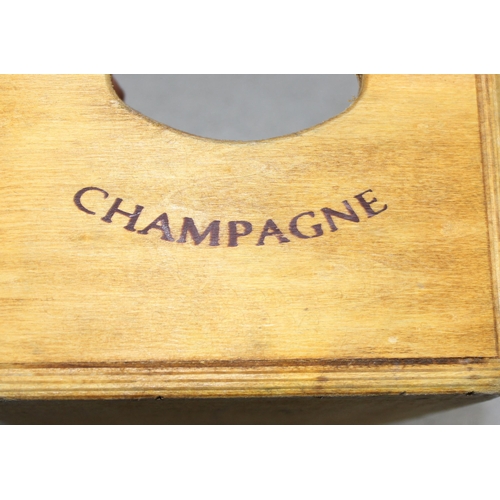 290 - Vintage Champagne Bollinger advertising wooden crate approx. 29cm H x 16cm W x 12cm D