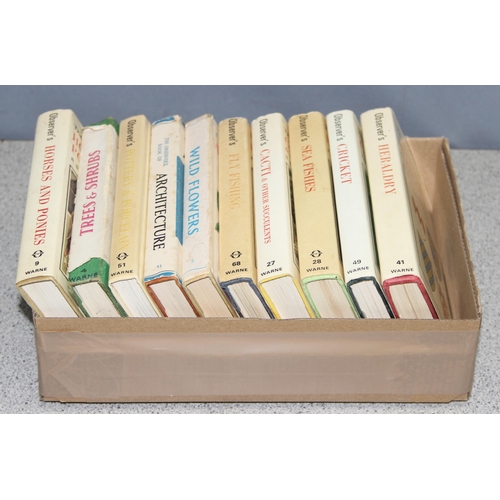 538 - 10 x Observer books to incl cricket, fly fishing, sea fishes etc