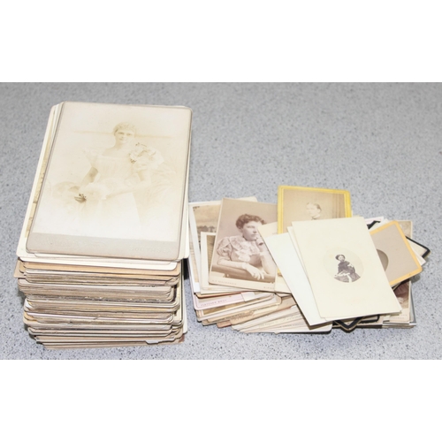 544 - Qty of antique photographs to incl carte de visite