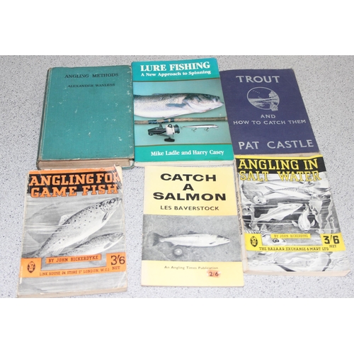 545 - Qty of angling/fishing related books