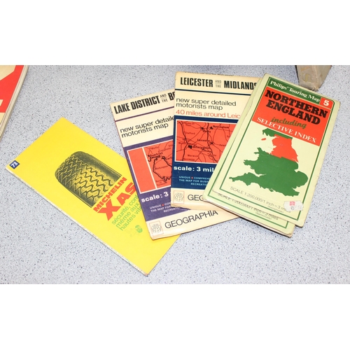 546 - A large qty of vintage and later maps to inc Michelin road maps etc