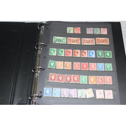 549 - Stamps - GB Used on Hagners & leaves