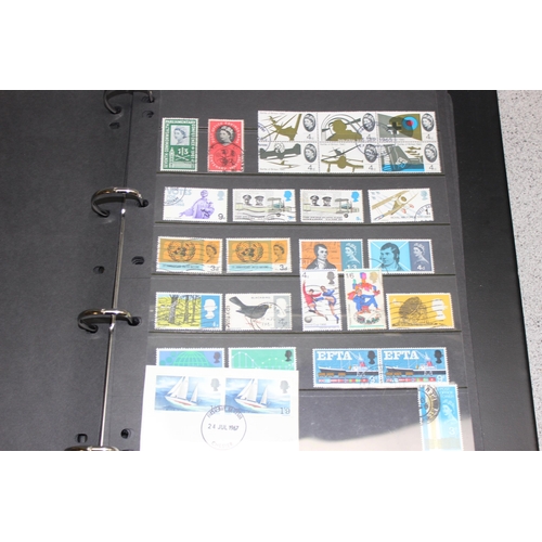 549 - Stamps - GB Used on Hagners & leaves