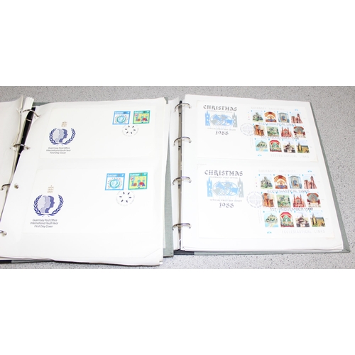 559 - Stamps - Guernsey FDCs (104) Unaddressed, (2 of each)