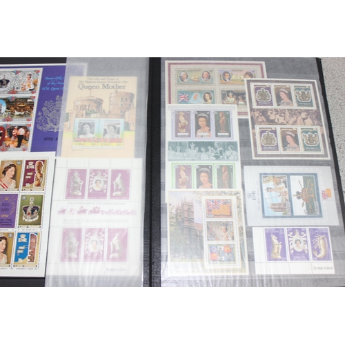 564 - Stamps - 16 page Stock book Royalty Issues, Mint