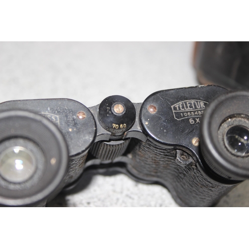 662 - Pair of Carl Zeiss Jena 6X Teletur compact binoculars in original case