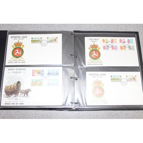 531 - Stamps - Isle of Man First Day Covers in 4 Stanley Gibbons albums, 1968-1979 & 1979-1984, volumes 1 ... 