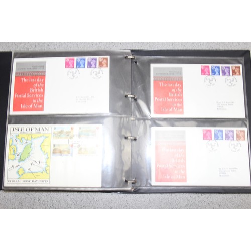 531 - Stamps - Isle of Man First Day Covers in 4 Stanley Gibbons albums, 1968-1979 & 1979-1984, volumes 1 ... 