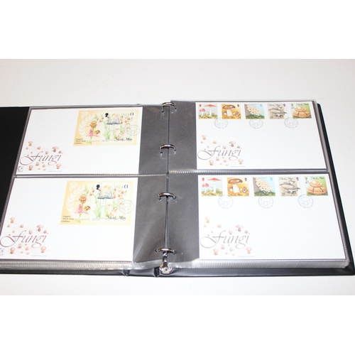 532 - Stamps - Isle of Man First Day Covers in 3 burgundy Stanley Gibbons albums, 1993-1996, 1997-2003 & 2... 