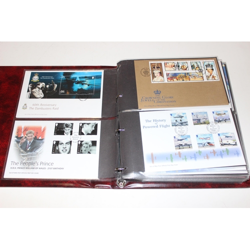 532 - Stamps - Isle of Man First Day Covers in 3 burgundy Stanley Gibbons albums, 1993-1996, 1997-2003 & 2... 