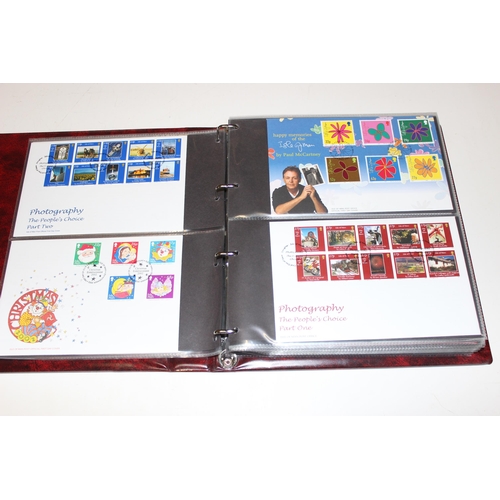 532 - Stamps - Isle of Man First Day Covers in 3 burgundy Stanley Gibbons albums, 1993-1996, 1997-2003 & 2... 