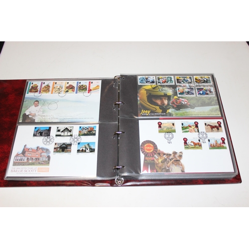 532 - Stamps - Isle of Man First Day Covers in 3 burgundy Stanley Gibbons albums, 1993-1996, 1997-2003 & 2... 