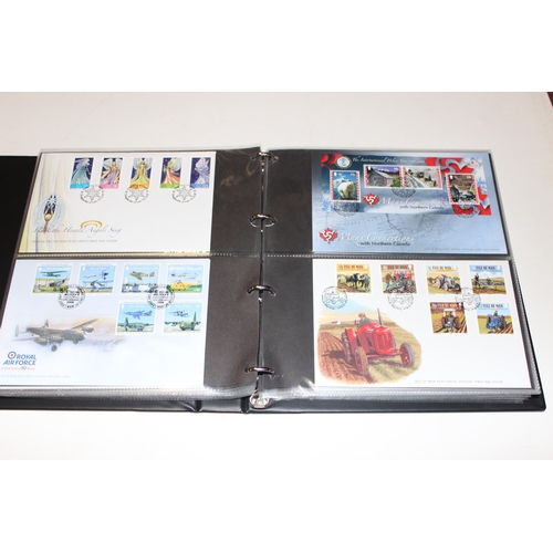 532 - Stamps - Isle of Man First Day Covers in 3 burgundy Stanley Gibbons albums, 1993-1996, 1997-2003 & 2... 