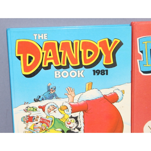 533 - Qty of vintage Dandy children's annuals, ranging from 1969-1992, books to incl Barbie, Victor, Charl... 