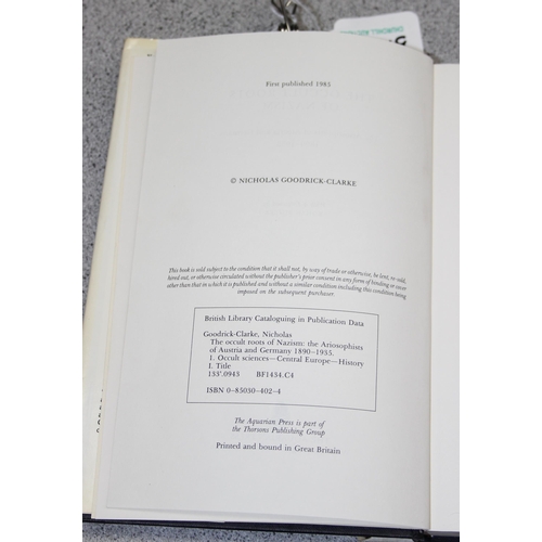 573 - The Occult Roots of Nazism, The Ariosophists of Austria and Germany 1890-1935 by Nicholas Goodrick-C... 