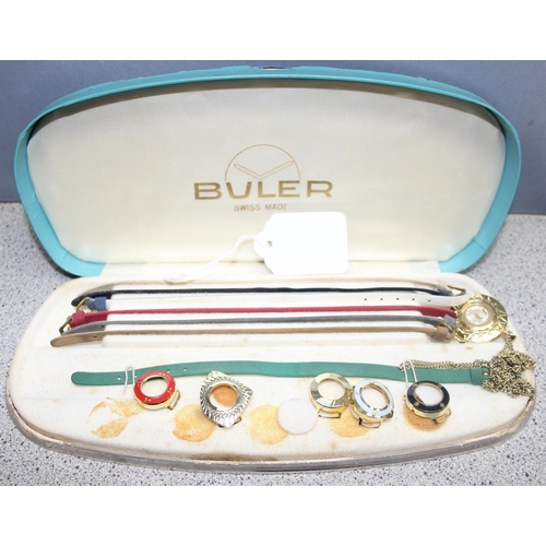 1316 - 2 watches to incl a 1960’s cased Buler Swiss made ladies mechanical watch with complete interchangea... 